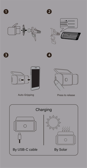 Cobot-SOLAR Auto-Clamp Car Mount DSH Base - MSX for Tesla Model S/XCobot-SOLAR Auto-Clamp Car Mount Base - T-140 for Tesla Model 3/Y Manual