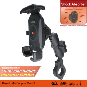 SA-mFlyer Advance Edition Bike & Motorcycle Mount with Shock Absorber