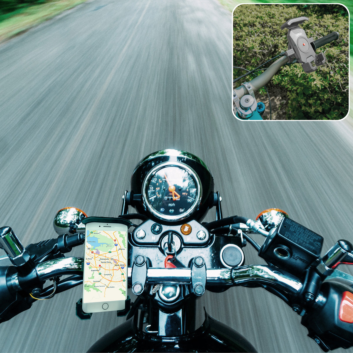 SA-mFlyer Bike & Motorcycle Mount with Shock Absorber