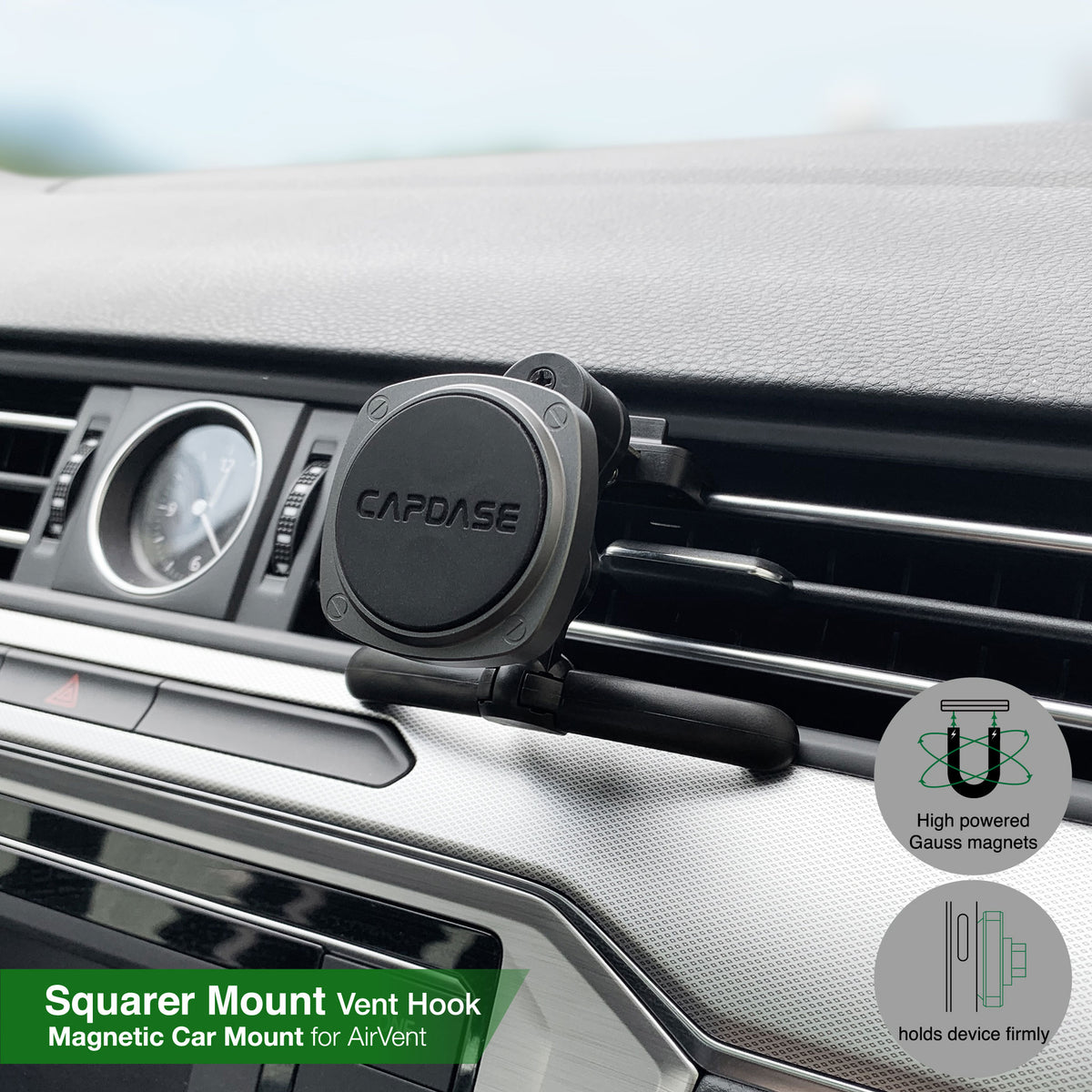 SQUARER Magnetic Car Mount Air Vent-Hook