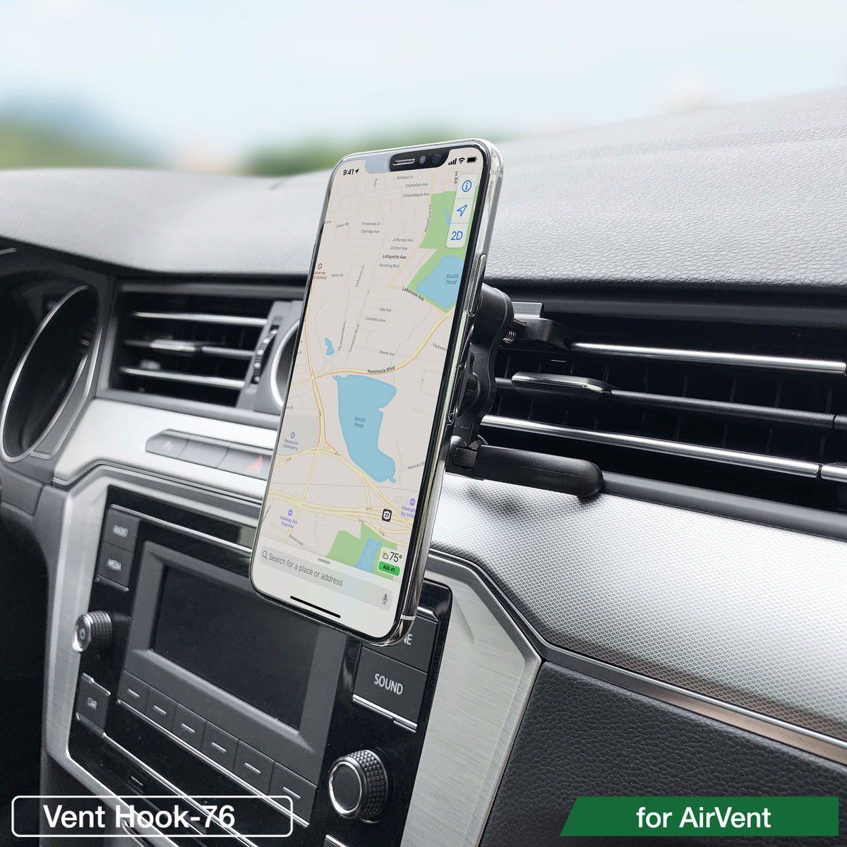 SQUARER Magnetic Car Mount Air Vent-Hook