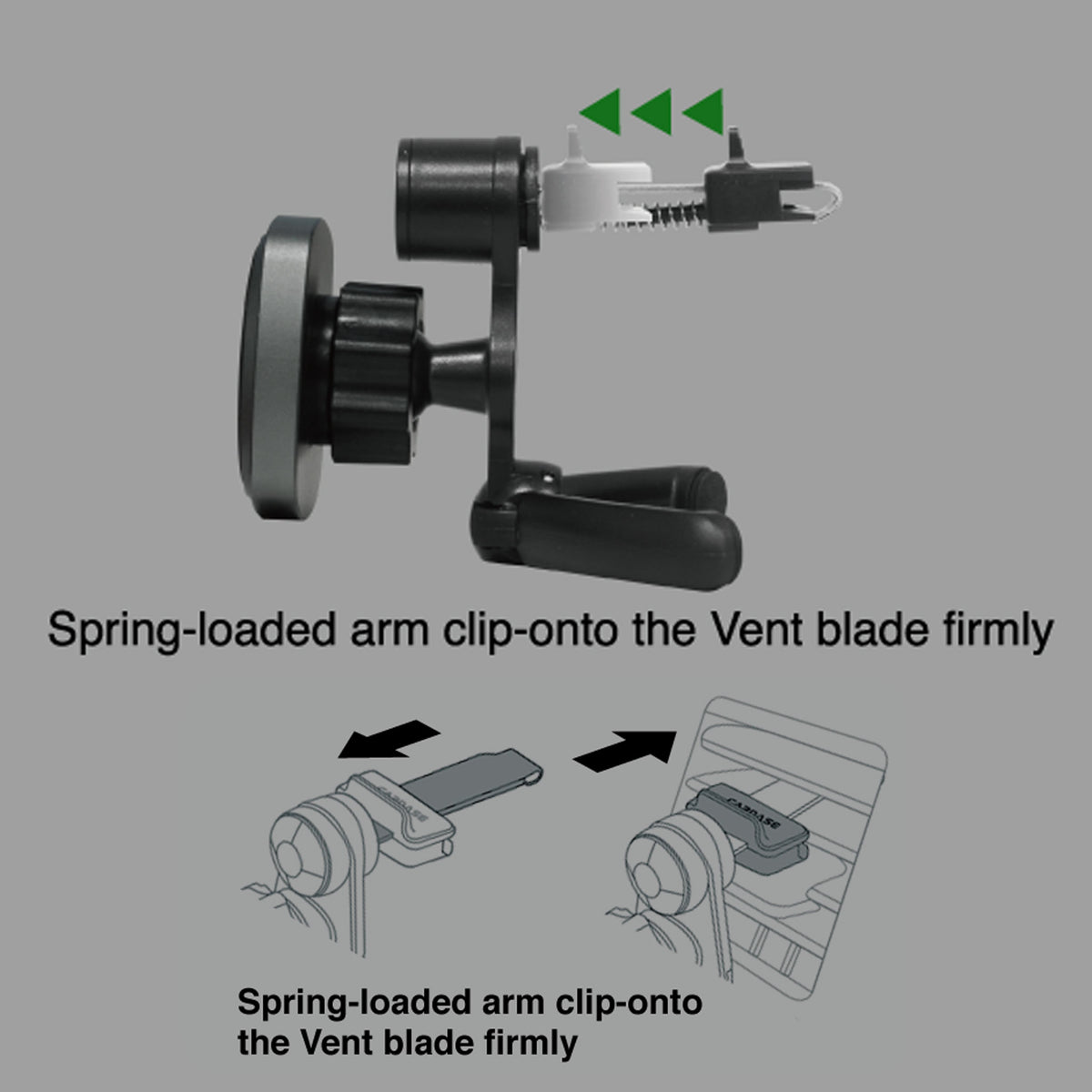 SQUARER Magnetic Car Mount Air Vent-Hook