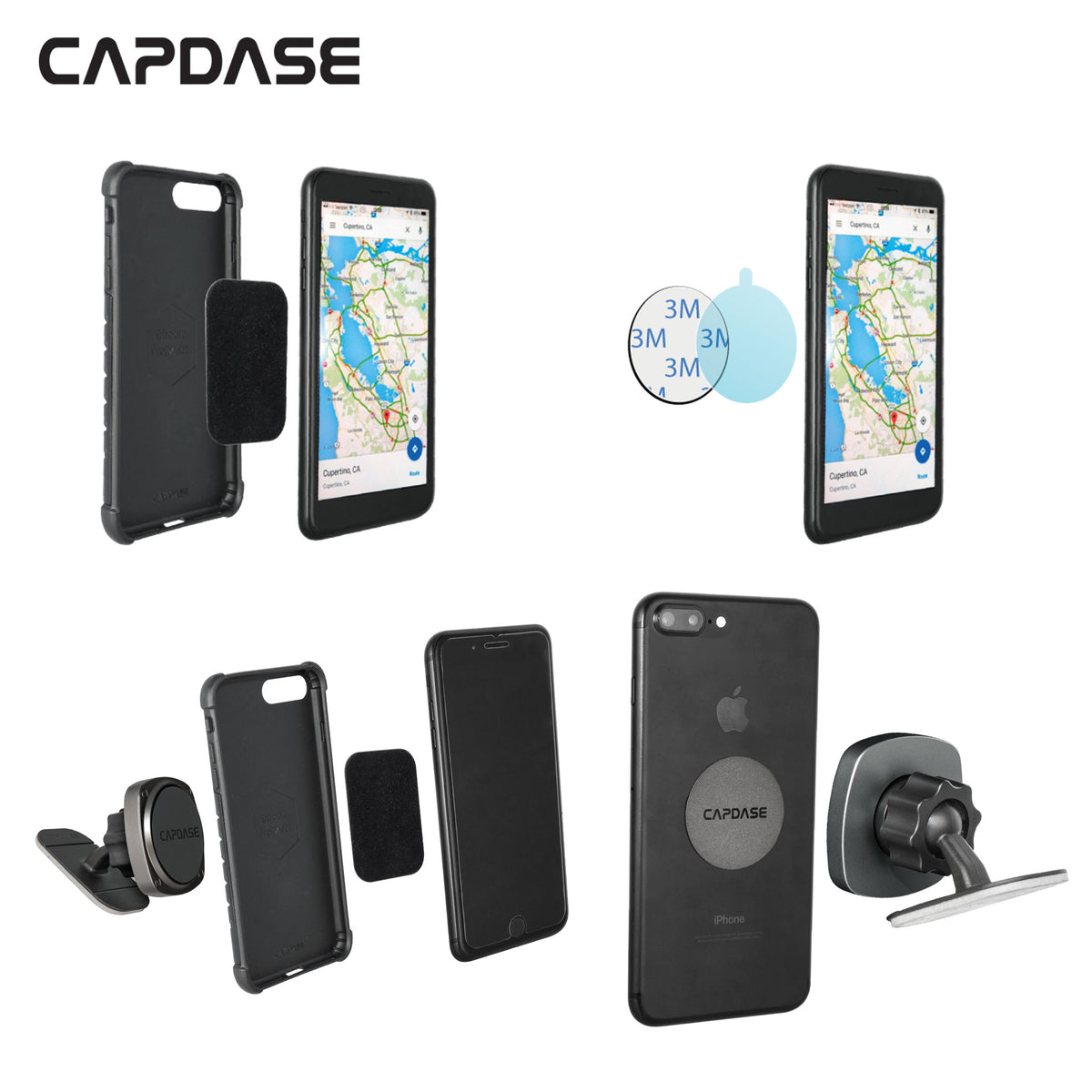 SQUARER Magnetic Car Mount Folding Tack