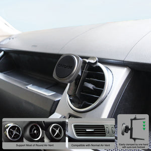 SQUARER Magnetic Car Mount Air Vent Clip