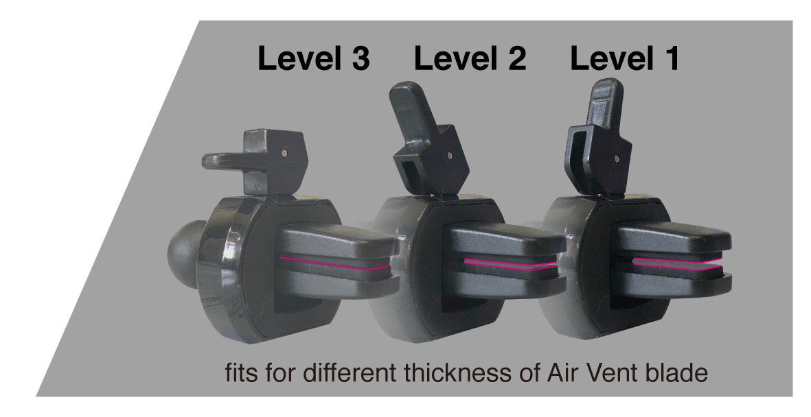 SQUARER Magnetic Car Mount Air Vent Clip