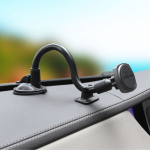 SQUARER Magnetic Car Mount Suction Cup PRO - Gooseneck Arm 300mm