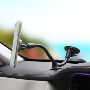 SQUARER Magnetic Car Mount Suction Cup PRO - Gooseneck Arm 300mm