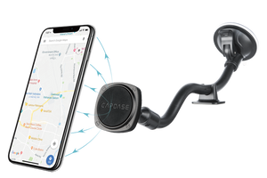 SQUARER Magnetic Car Mount Suction Cup PRO - Gooseneck Arm 300mm