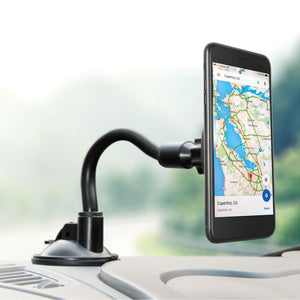 SQUARER Magnetic Car Mount Sunction Cup PRO - Gooseneck Arm 