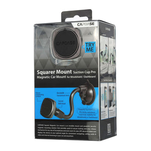 SQUARER Magnetic Car Mount Sunction Cup PRO - Gooseneck Arm 