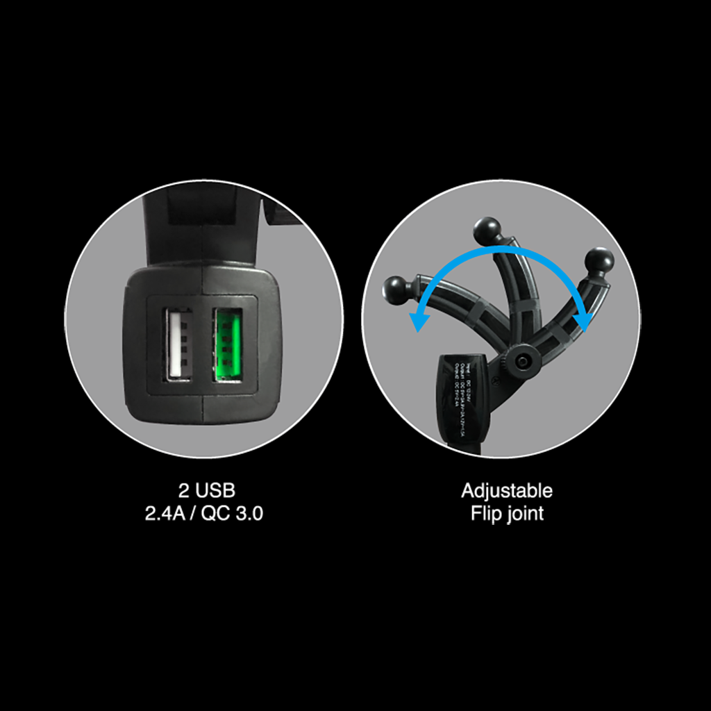 SQUARER-CHARGING ARM F30 QC 3.0 Car Charger Magnetic Mount