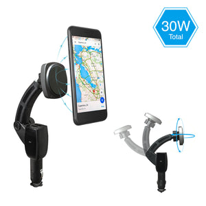 SQUARER-CHARGING ARM F30 QC 3.0 Car Charger Magnetic Mount