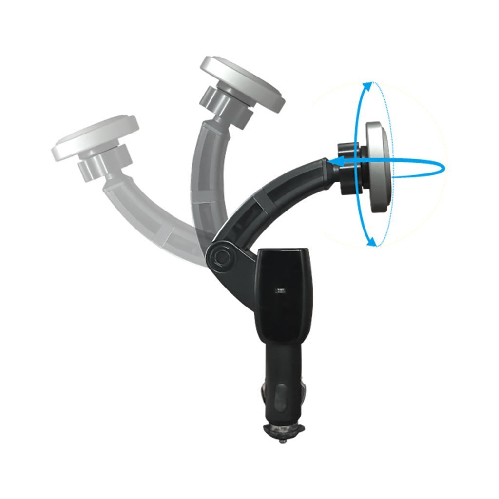 SQUARER-CHARGING ARM F30 QC 3.0 Car Charger Magnetic Mount 