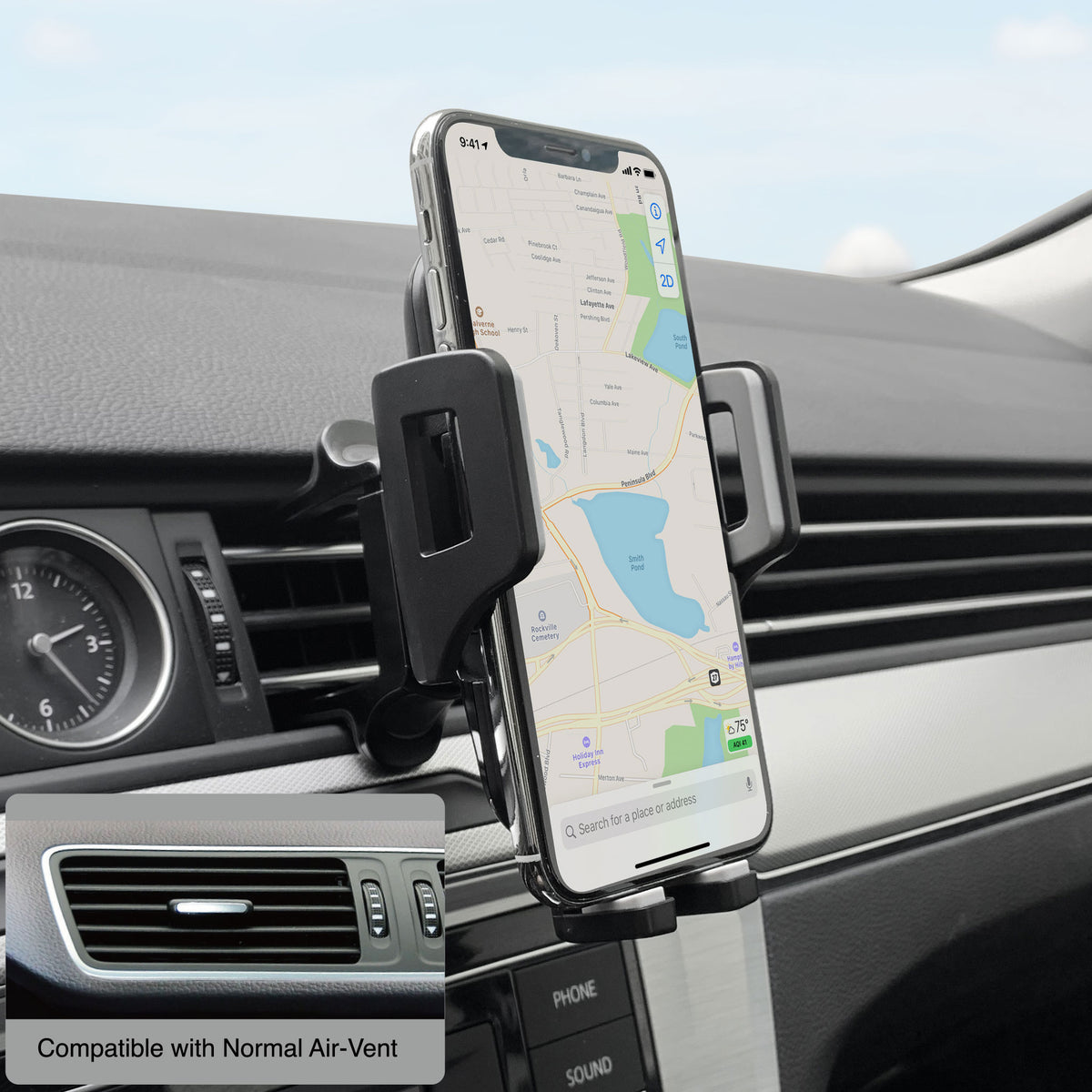 FLEXI II Sport Car Mount Round Air Vent Clip