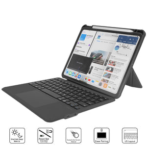 Detachable Bumper Folio BTK-US Trackpad Keyboard Flip Case for iPad 10.2-inch and 10.5-inch