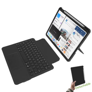 Detachable Bumper Folio BTK-US Trackpad Keyboard Flip Case for iPad 10.2-inch and 10.5-inch