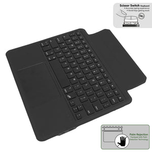 Detachable Bumper Folio BTK-US Trackpad Keyboard Flip Case for iPad 10.2-inch and 10.5-inch