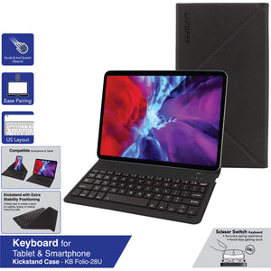 KB FOLIO-28U Bluetooth Slim Keyboard with Case