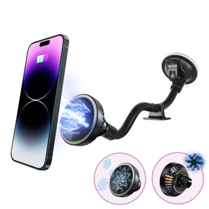 M-CM Power II Ceramic Cooling Fast Wireless Charging Magnetic Car Mount Gooseneck Arm 300mm