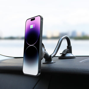 M-CM Power II Ceramic Cooling Fast Wireless Charging Magnetic Car Mount Gooseneck Arm 300mm