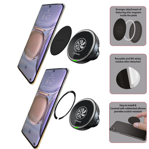 M-CM Power II Ceramic Cooling Fast Wireless Charging Magnetic Car Mount Vent Base - Left 94 for Tesla Model 3/Y