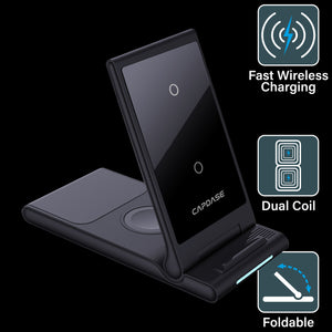 Q-Touch DF315 3-in-1 Fast Wireless Charging Stand