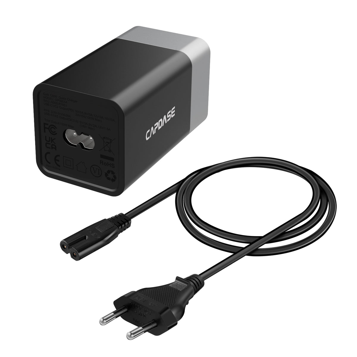 RANGER 4P120SD GaN 120W QC / PD Wall Charger EU Plug