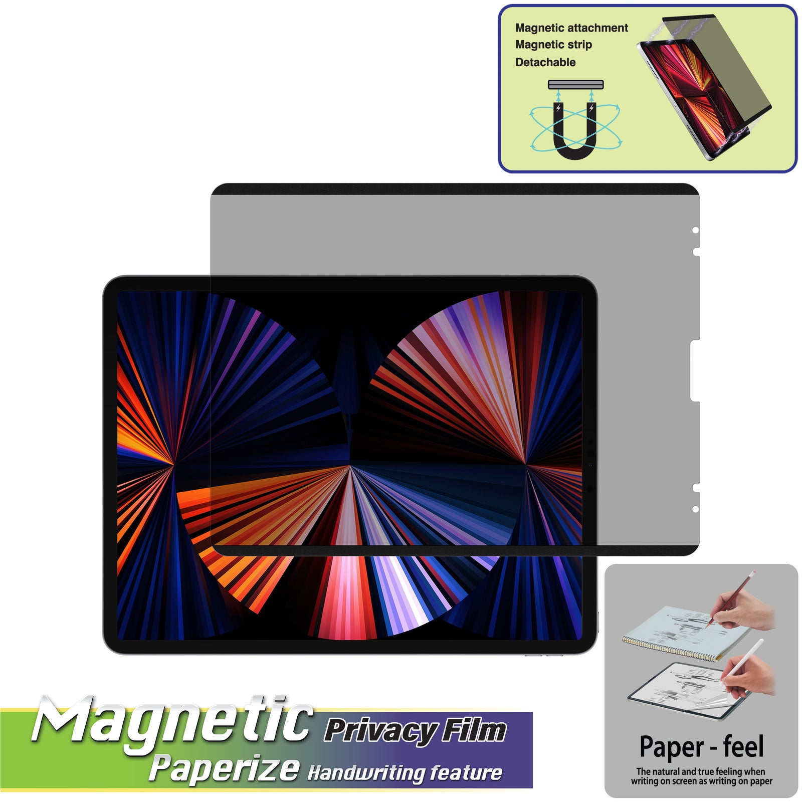 Magnetic DMF Privacy Film For iPad Pro 12.9-inch