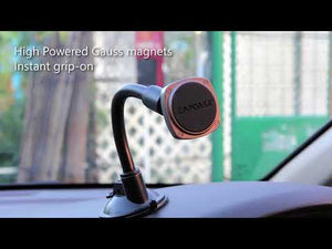 SQUARER Magnetic Car Mount Suction Cup PRO - Gooseneck Arm video