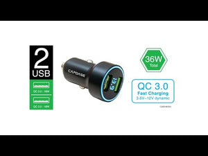 Monitor 2Q36 QC 3.0 Battery Monitor Car Charger video